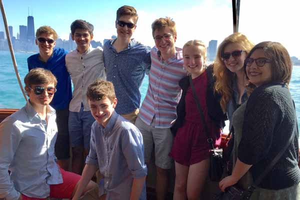 A Chicago boat rental for a school trip on Lake Michigan