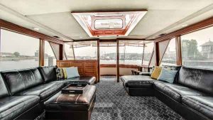 Couches on a yacht in Chicago IL
